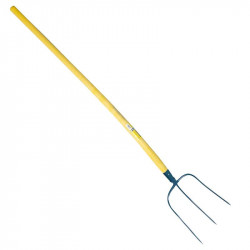 Fourche à faner 3 dents manche composite courbe 135 - PERRIN  