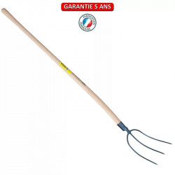 Fourche à foin à douille 3 dents emmanché de marque PERRIN  , référence: J3874600
