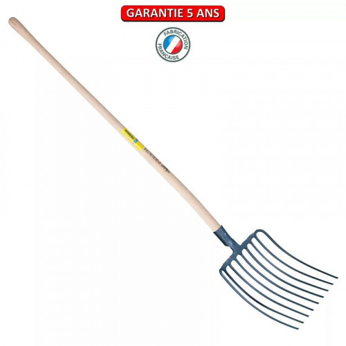 Fourche a cailloux douille 9 dents emmanché - PERRIN  
