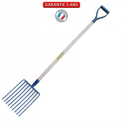 Fourche a cailloux douille 9 dents manche poignée en D de marque PERRIN  , référence: J3875300