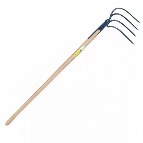 Croc à fumier à soie 4 dents 21cm emmanché 135 - PERRIN  