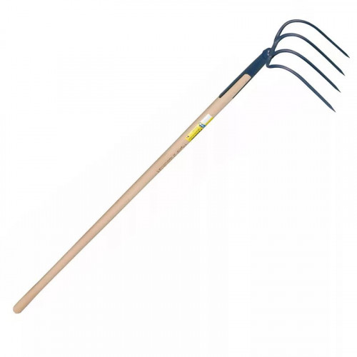 Croc à fumier à soie 4 dents 21cm emmanché 135 - PERRIN  