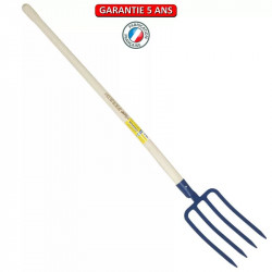 Fourche à bêcher douille 4 dents 27 cm manche pomme de marque PERRIN  , référence: J3877000