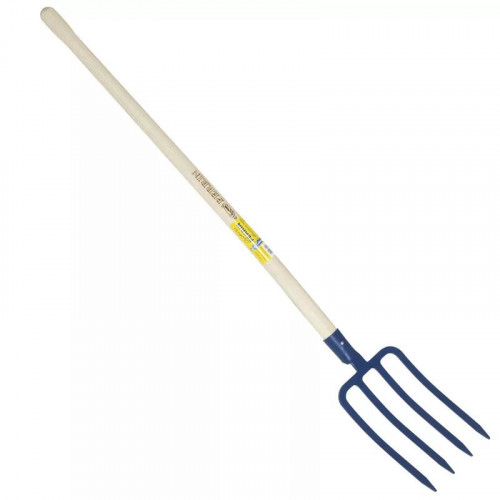 Fourche à bêcher douille 4 dents 27 cm manche pomme - PERRIN  