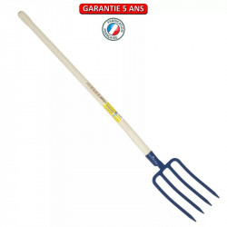 Fourche à bêcher douille 4 dents 29 cm manche pomme de marque PERRIN  , référence: J3877100