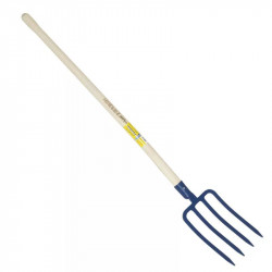 Fourche à bêcher douille 4 dents 29 cm manche pomme - PERRIN  