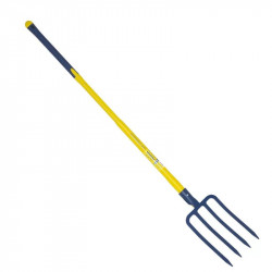 Fourche à bêcher douille 4 dents 29 cm manche tri-gripp 110 - PERRIN