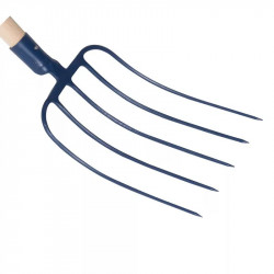 Fourche fumier à douille 5 dents 29 cm sans manche - PERRIN  