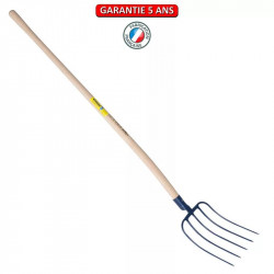 Fourche fumier à douille 5 dents 29 cm manche pomme de marque PERRIN  , référence: J3877900