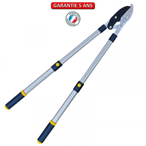 Coupe branche grand modele - manche alu telescopique - enclume - PERRIN  
