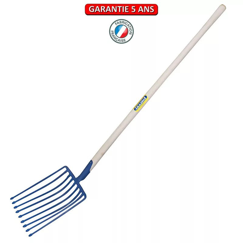 Fourche a pomme de terre emmanché cintre 135 - 9 dents