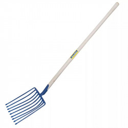 Fourche a pomme de terre emmanché cintre 135 - 9 dents - PERRIN  