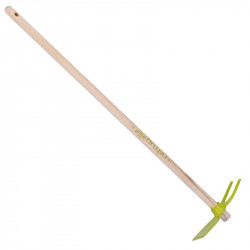Serfouette panne & fourche forgée manche 100cm - Kiwi - PERRIN  