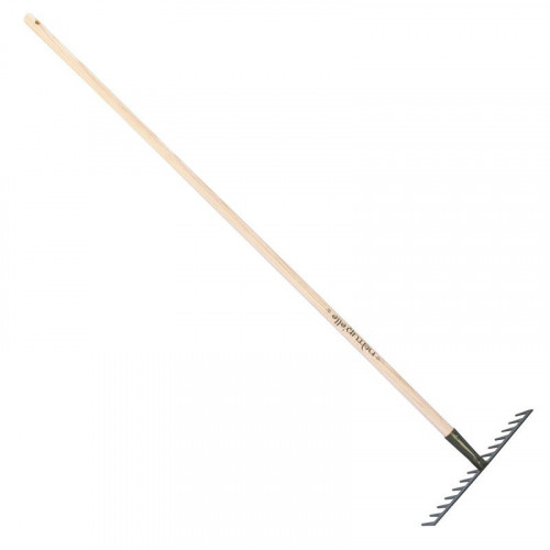 Râteau soudé 14 dents droites manche 150cm - Gris algue - PERRIN  