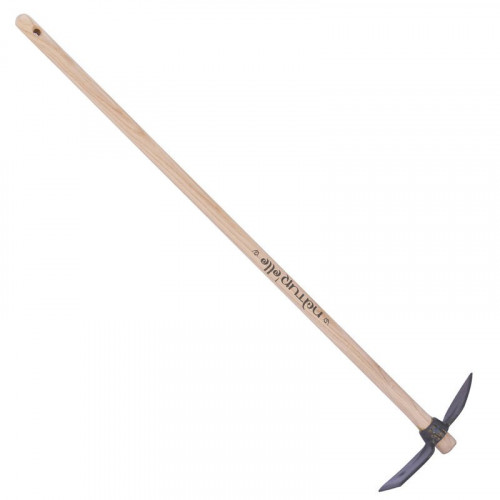 Serfouette panne & langue forgée manche 100cm - Gris algue - PERRIN  