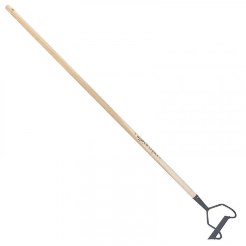 Ratissoire à tirer de 16cm, manche 130cm - Gris algue - PERRIN  