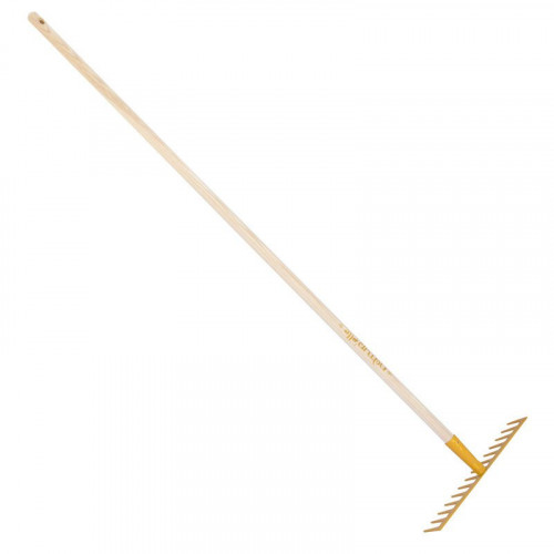 Râteau soudé 14 dents droites manche 150cm - Miel - PERRIN  