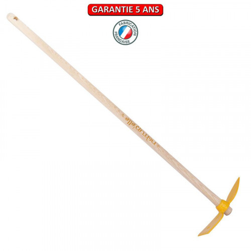 Serfouette panne & langue forgée manche 100cm - Miel - PERRIN  