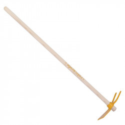 Serfouette panne & fourche forgée manche 100cm - Miel - PERRIN  