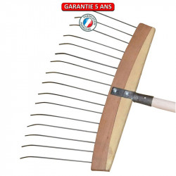 Balai à feuilles et gazon "bois/acier" sans manche de marque PERRIN  , référence: J6328100