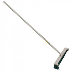 Balai à pointes latérales 55 cm - Manche bois 1,50 m - BALDOZER voirie - PERRIN