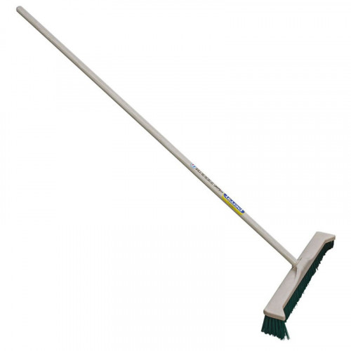 Balai à pointes latérales 55 cm - Manche bois 1,50 m - BALDOZER voirie - PERRIN  
