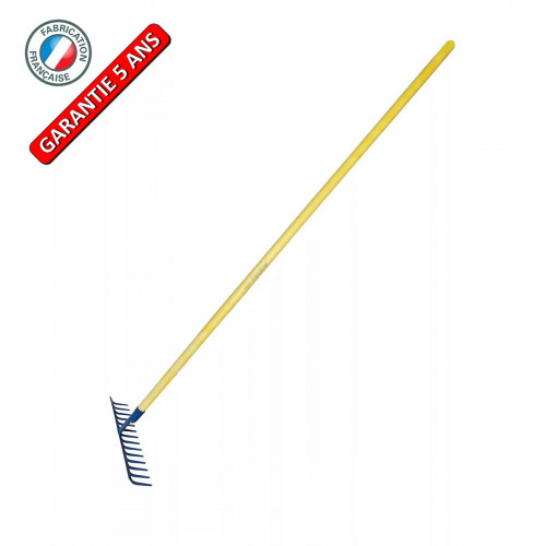 Râteau forgé 14 dents courbes - Manche fibre 1,50 m - PERRIN  