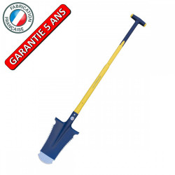 Bêche Caïman 29 cm – manche béquille composite – coupe racines de marque PERRIN  , référence: J9521500