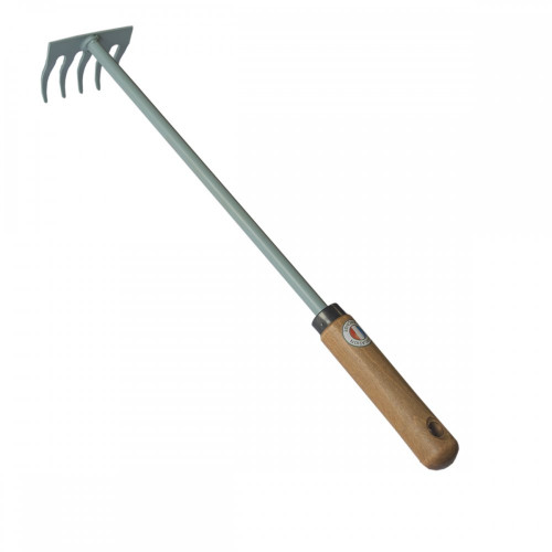 Râteau à fleurs 5 dents – manche extra-long bois PEFC – outil de jardin - PERRIN  