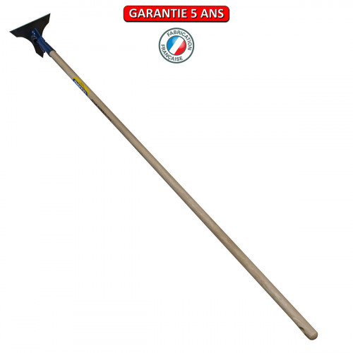 Bineuse 2 lames – manche bois 150 cm – outil de désherbage - PERRIN  