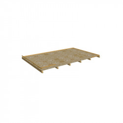 Plancher bois pour abri de jardin 2,80 x 2,80 m – épicéa massif – kit complet de marque HABRITA, référence: B9550600