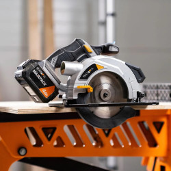 Scie circulaire sans fil 18V 165 mm - Maxxpack - coupe biaise 50° - profondeur 55 mm - Batavia