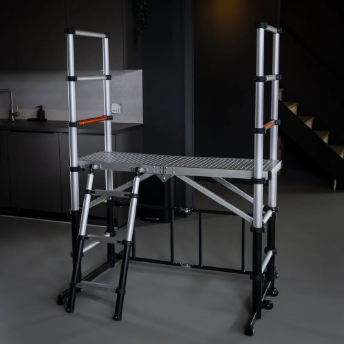 Échafaudage télescopique aluminium Batavia – plateforme 120x48 cm – hauteur 90 cm - Batavia