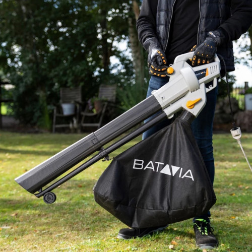 Souffleur aspirateur broyeur électrique - 3300W - sac 40L - 6 vitesses - Batavia