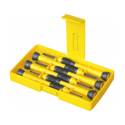 Coffret de 6 tournevis de precision Coffret de 6 tournevis plats et Philips de marque STANLEY, référence: B9557500