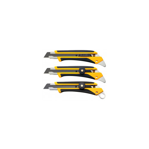 Cutter de chantier 'x-design' a talon metal L6 Cutter 18 mm à molette avec talon d'ancrage - OLFA-CARPENTRAS DONARIER