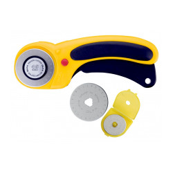 Cutter rotatif ø45 mm retractable RTY-2/DX Cutter rotatif Ø45 mm de marque OLFA-CARPENTRAS DONARIER, référence: B9565100