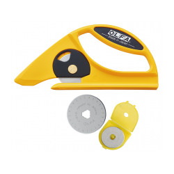 Cutter rotatif ø45 mm special moquette 45-C Cutter rotatif Ø45 mm spécial moquette de marque OLFA-CARPENTRAS DONARIER, référence: B9565300