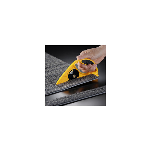 Cutter rotatif ø45 mm special moquette RB45-1 Lame Ø45 mm (lisse) en étui - OLFA-CARPENTRAS DONARIER