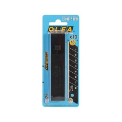 Lames de cutter 'excel-black' LBB-10B Etui de 10 lames 'Excel-Black' 18 mm - OLFA-CARPENTRAS DONARIER