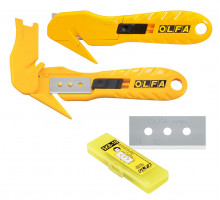 Olfa Cutter de sécurité ambidextre SK10 spécial feuillard - Lame 17,5 mm