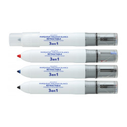 Marqueur 3en1 pour tableau blanc Marqueur multicolore 3 en 1 de marque OUTIFRANCE , référence: B9568800