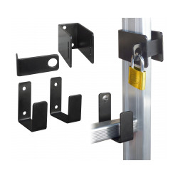 Support mural pour echelles Kit de fixation à fermeture pour échelles simples de marque OUTIFRANCE , référence: B9575400