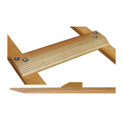 Echelle de couvreur renforcee 5,85 m 39 cm 15 échelons 12,5 kg de marque OUTIFRANCE , référence: B9575900