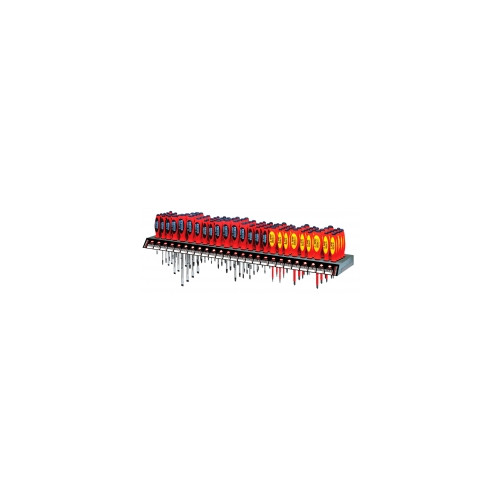 Tablette de tournevis 22 références / 110 tournevis Plats, Philips, Pozidriv, Torx Tamper, 1000V - TECHMAN
