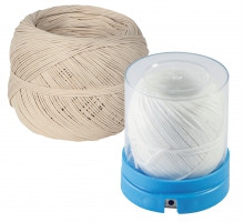 Ficelle alimentaire Ficelle blanche en boîte avec découpeur 60 m 19 g