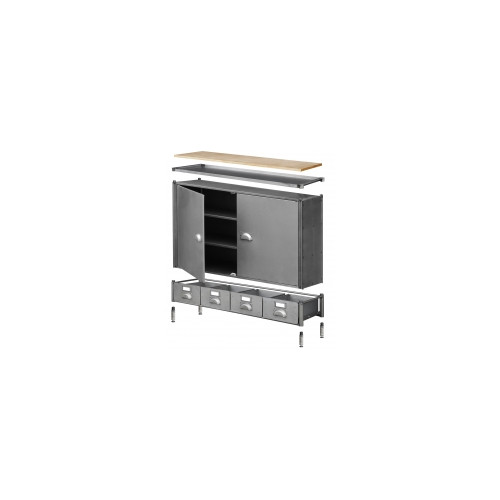 éléments a composer Module à façades basculantes 1200 x 400 x h. 190 mm 10 kg - TECHMAN