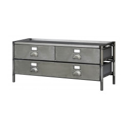 Meuble 'télé' 2 étages 1200 mm 400 mm 525 mm 27 kg - TECHMAN