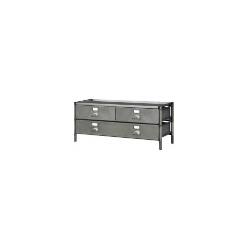Meuble 'télé' 2 étages 1200 mm 400 mm 525 mm 27 kg - TECHMAN
