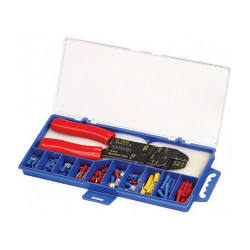 Pince a cosses en coffret Pince à cosses + 50 cosses en coffret de marque Kreator, référence: B9583400